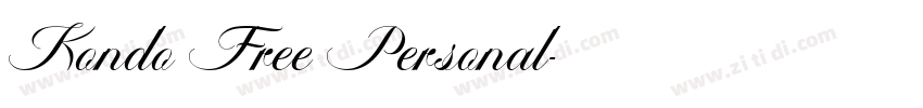 Kondo Free Personal字体转换